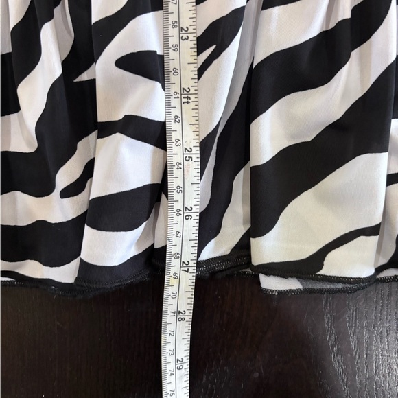 Funwear Factory Strapless Zebra Print Dress Bathing Suit Cover up Size Medium - Picture 8 of 8
